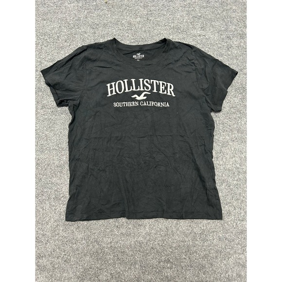 Hollister Tops - Hollister T-Shirt Womens Size XL Black Graphic Southern California Short Sleeve